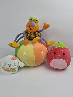 Cute Plush Toy Bundle Lot Squishmallow Aurora Sanrio Bee Stuffed Animals